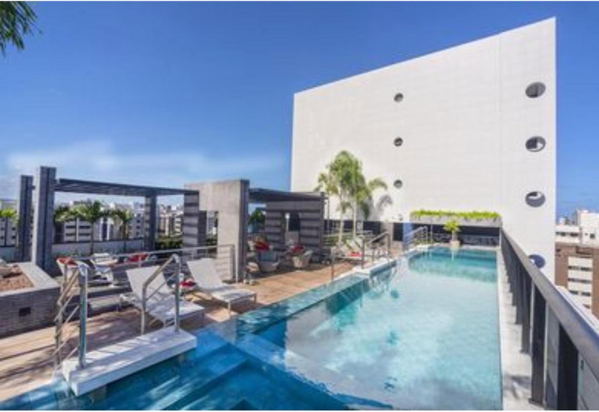 Luxo 1406 - Quarto E Sala Com Varanda Frente Mar Ponta Verde Maceió 外观 照片