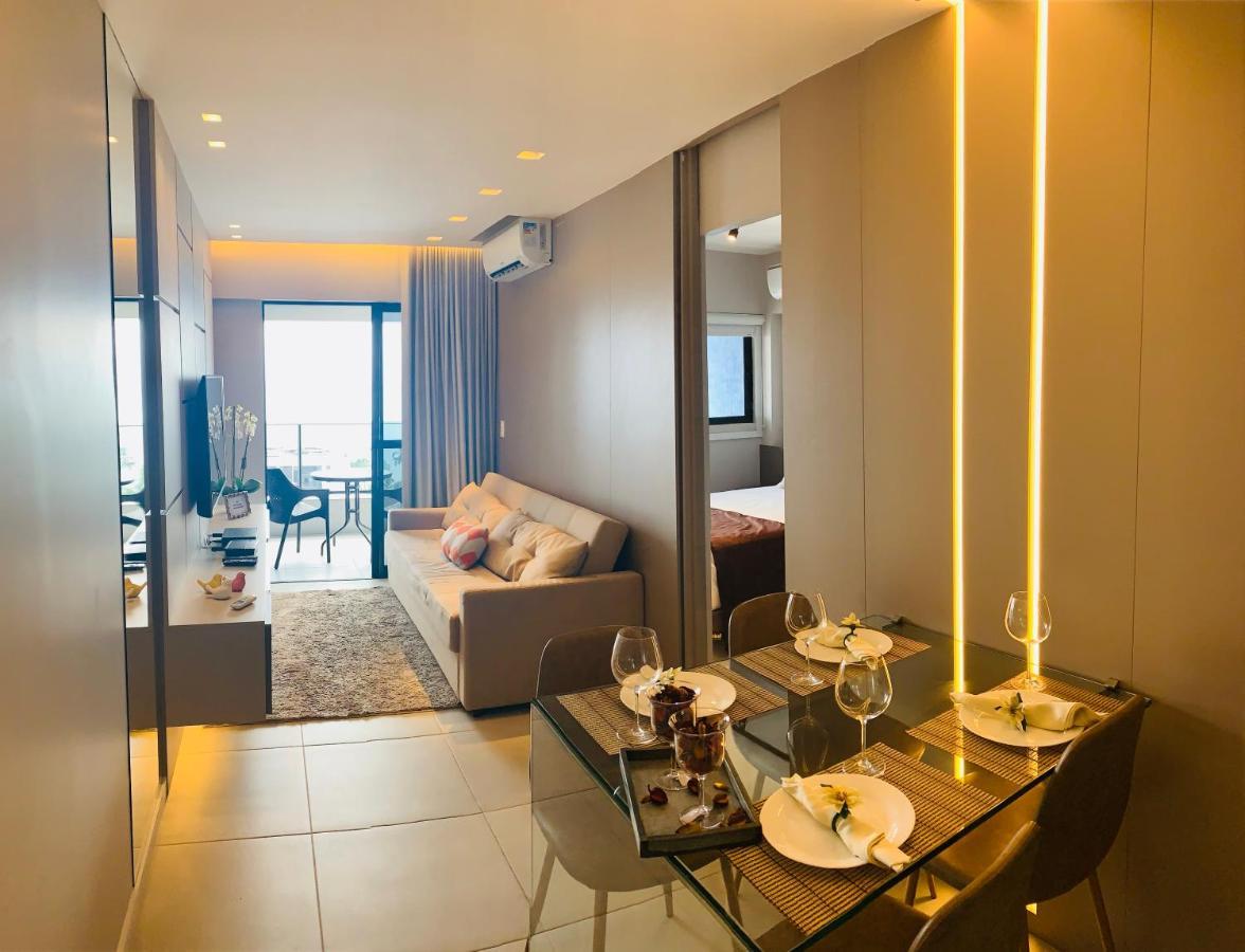 Luxo 1406 - Quarto E Sala Com Varanda Frente Mar Ponta Verde Maceió 外观 照片