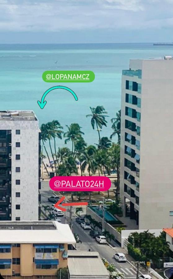 Luxo 1406 - Quarto E Sala Com Varanda Frente Mar Ponta Verde Maceió 外观 照片