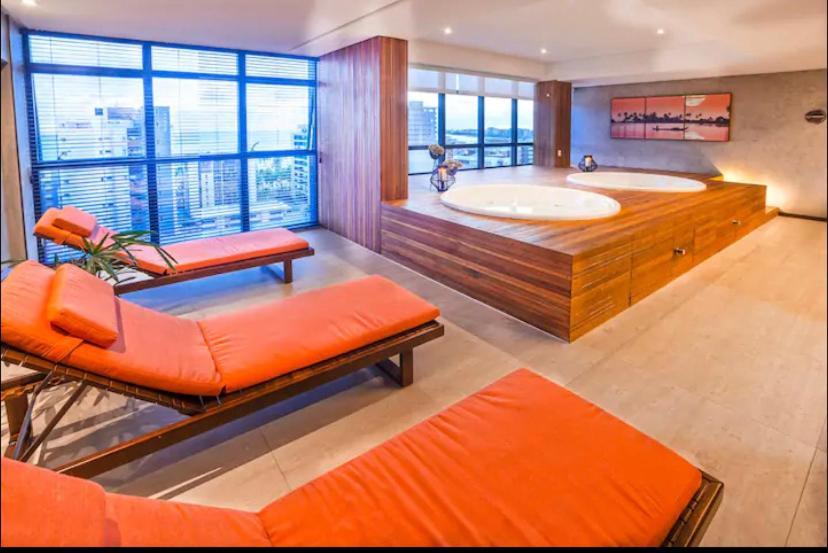 Luxo 1406 - Quarto E Sala Com Varanda Frente Mar Ponta Verde Maceió 外观 照片